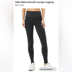 NWT AloYoga AloSoft Navy Leggings